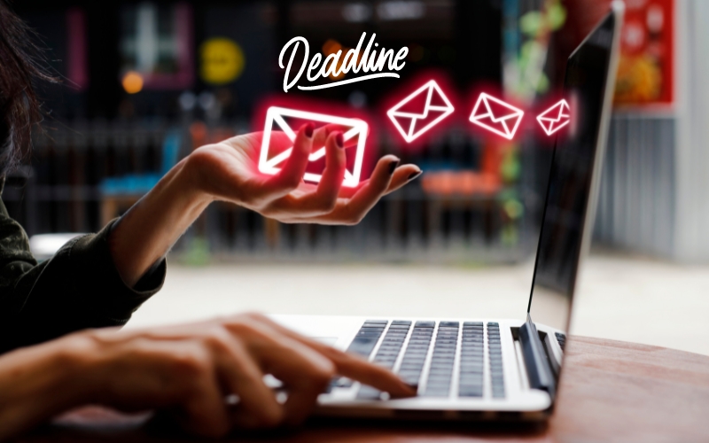 Gửi email là một trong những cách nhắc deadline hiệu quả nhất